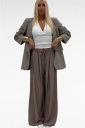 blazer con manica arricciata london